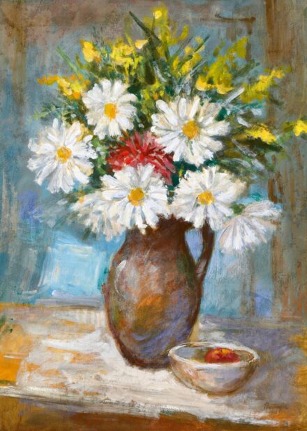 Bortnyik Sándor: Margarétás csendélet, 1942