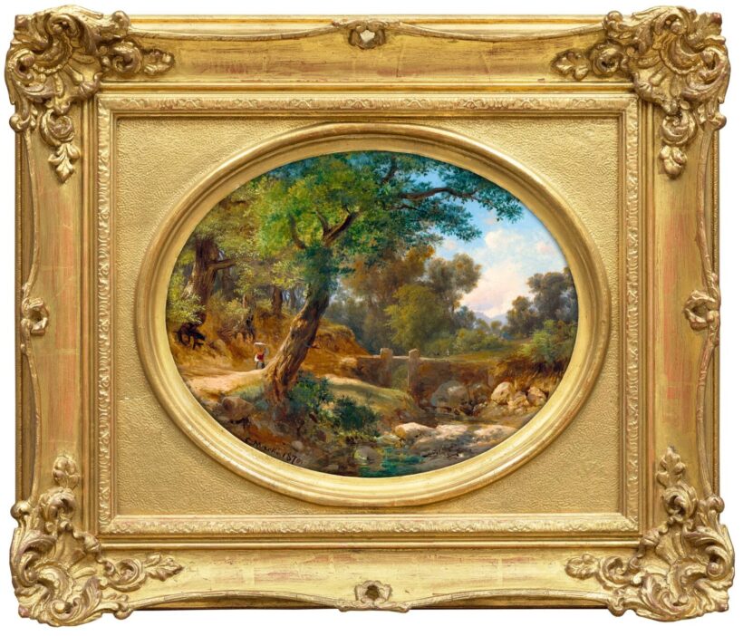 ifj. Markó Károly: Itáliai táj patakparttal, 1870