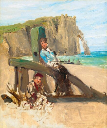 Bruck Lajos: Normandiai tengerpart (Les Falaises d'Etretat)