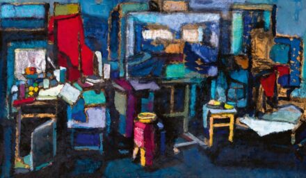 Gruber Béla: Műterembelső, 1961-62