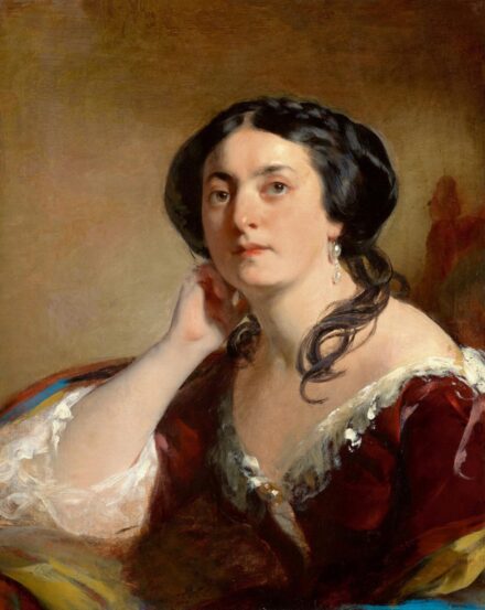 Friedrich von Amerling: Gyertyánffy Berta festőnő (Gróf Nákó Kálmánné)