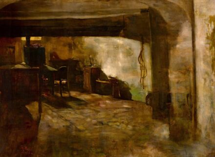 Hollósy Simon: Beszűrődő fények, 1887