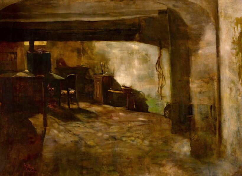 Hollósy Simon: Beszűrődő fények, 1887