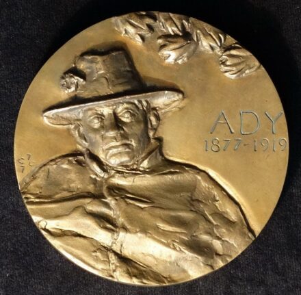 Gáti Gábor (1937): Ady plakett