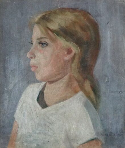 Pólya Iván (1889-1939): Leányportré, 1937