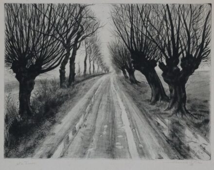 Szennik György (1923 - 2007): Út a Tiszára, 1966