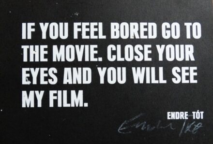 Tót Endre (1937): If you feel bored…, 1972