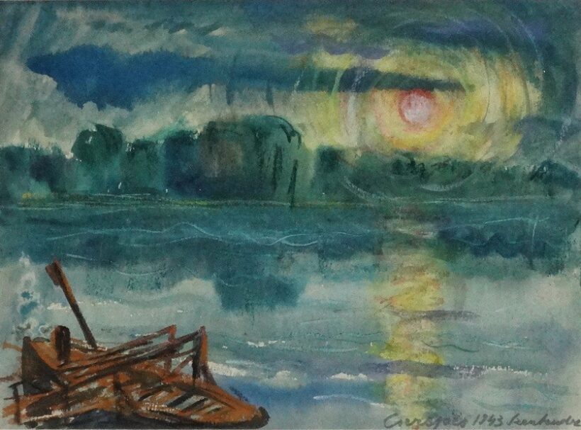 Cserepes István (1901-1944): Napfelkelte Szentendrén, 1943