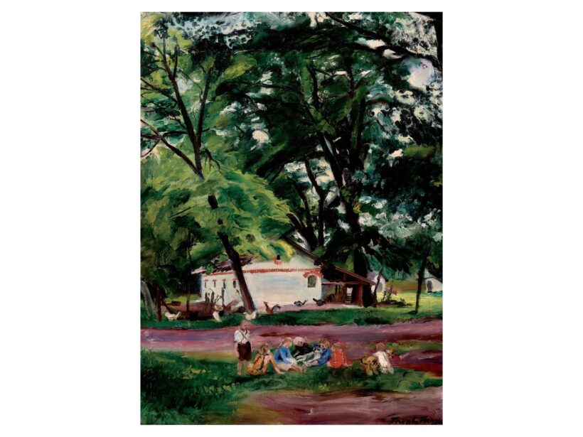 Frank Frigyes  Tanyai gyermekek, 1928