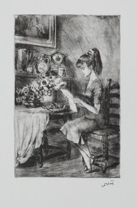 Biai Főglein István (1905 - 1974): Lány enteriőrben
