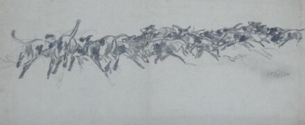 Haranghy Jenő (1894 - 1951): Száguldó kutyafalka, 1914