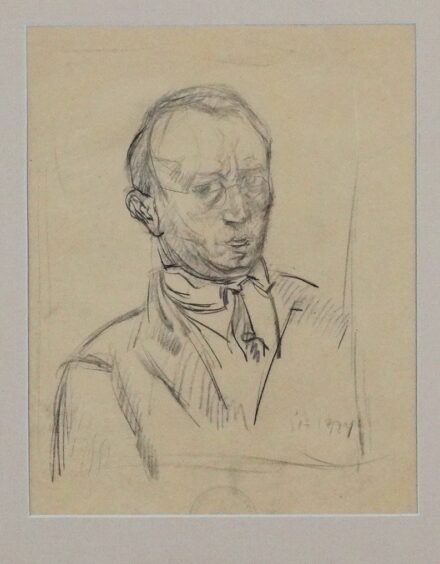 Pór Bertalan (1880 - 1964): Önarckép, 1924
