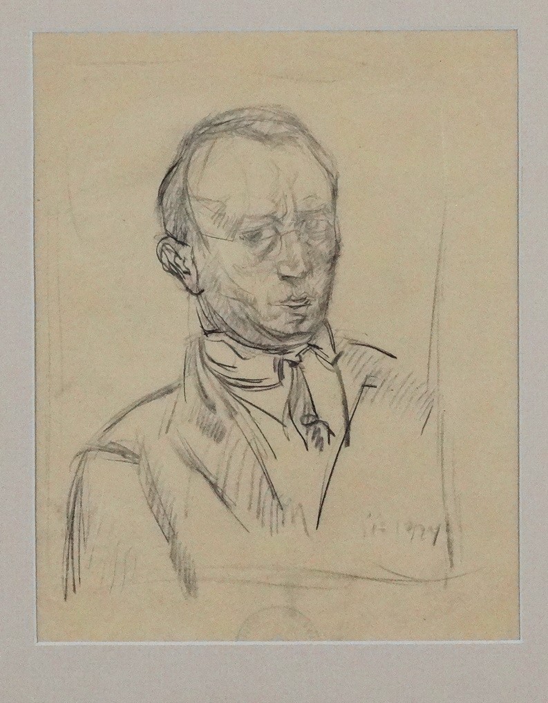 Pór Bertalan (1880 - 1964): Önarckép, 1924