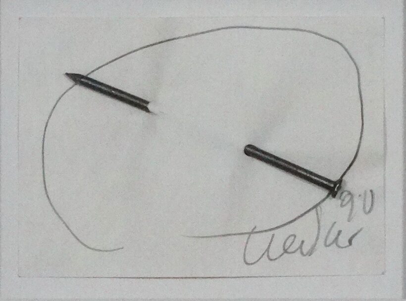 Uecker, Günther (1930): Zero - nagelobjekt, 1990