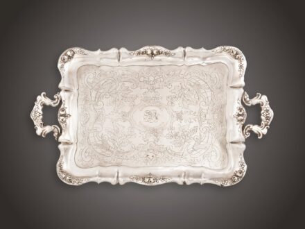 Biedermeier fülestálca  Bécs, 1858
