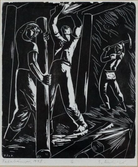 Gáborjáni Szabó Kálmán (1897 - 1955): Tatabányai bányászok I-III.