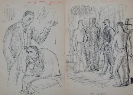 Szabó Vladimir (1905 - 1991): Illusztráció I-II., 1940-es évek