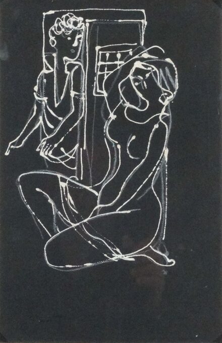 Szántó Piroska (1913 - 1999): Szépítkező nő