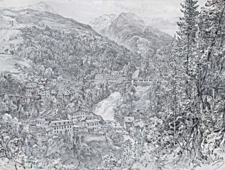 Libay Károly Lajos (1816-1888): Gastein látképe