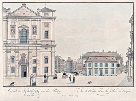 Schütz, Carl (1745-1800): A Schottenkirche Bécsben, 1790 (Artaria kiadó)