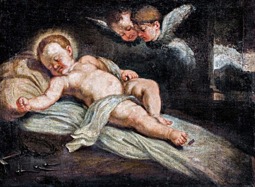 Bolognai festő, 17. sz.: Alvó gyermek Jézus
