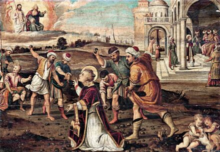 Német festő, 18. sz.: Szent István megkövezése