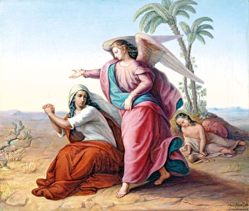 Strasser, Johann (1827-1890): Hágár és Izmael a pusztában, 1853