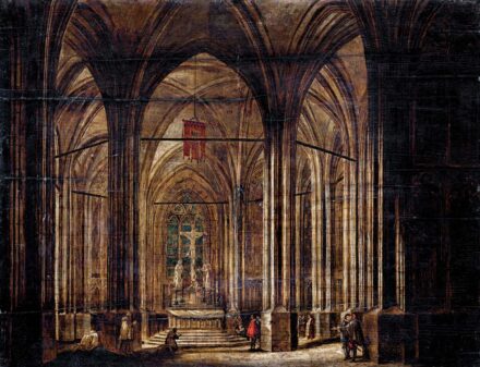 Babni, Jos jelzéssel: Templombelső alakokkal, 1845