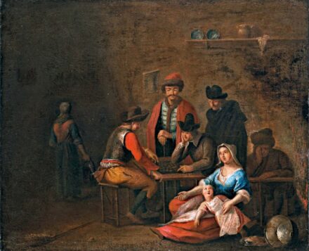 Közép-európai festő, 18. sz.: Ostáblázók
