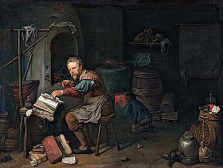 Rijkaert, David (1612-1661) után: Az alkimista műhelyében, 1854