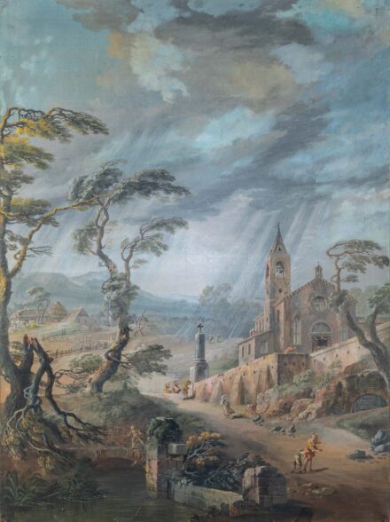 Ricci, Marco (1676-1730) köre, 18. sz. első fele: Viharos táj alakokkal