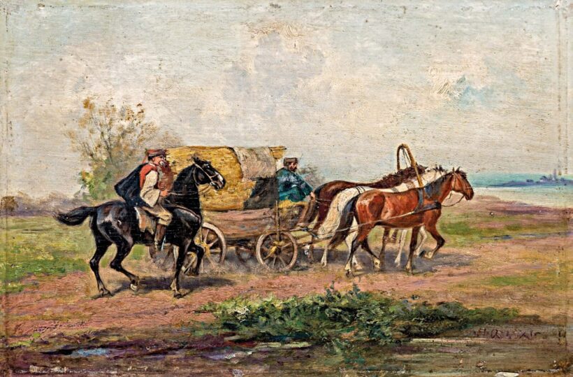 Rylski, Adolf (1864-? ): Lovasszekér