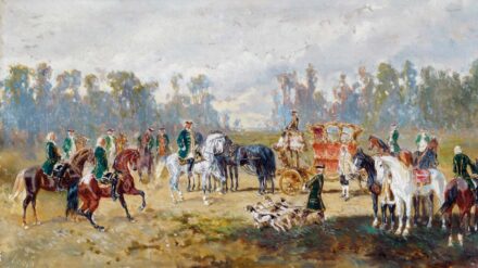 Bensa, Alexander Ritter von II. (1820-1902): Főúri vadászat