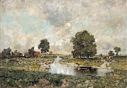 Heffner, Karl (1849-1925): Vízparti táj