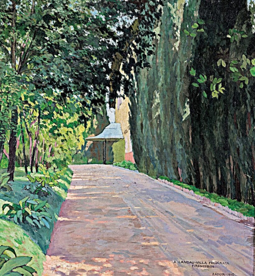 Zádor István (1882-1963): A Landu  villa Firenzében, 1910