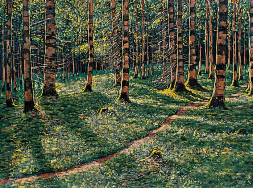 Olgyai Viktor (1870-1929): Erdei fények
