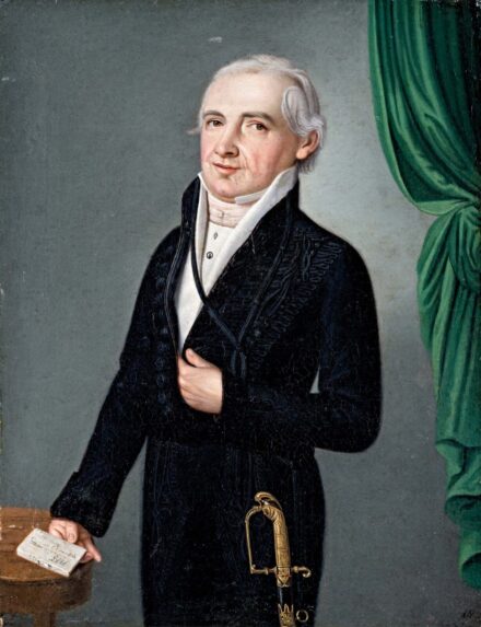 A.G. monogrammal, 1800 körül: Férfi portré