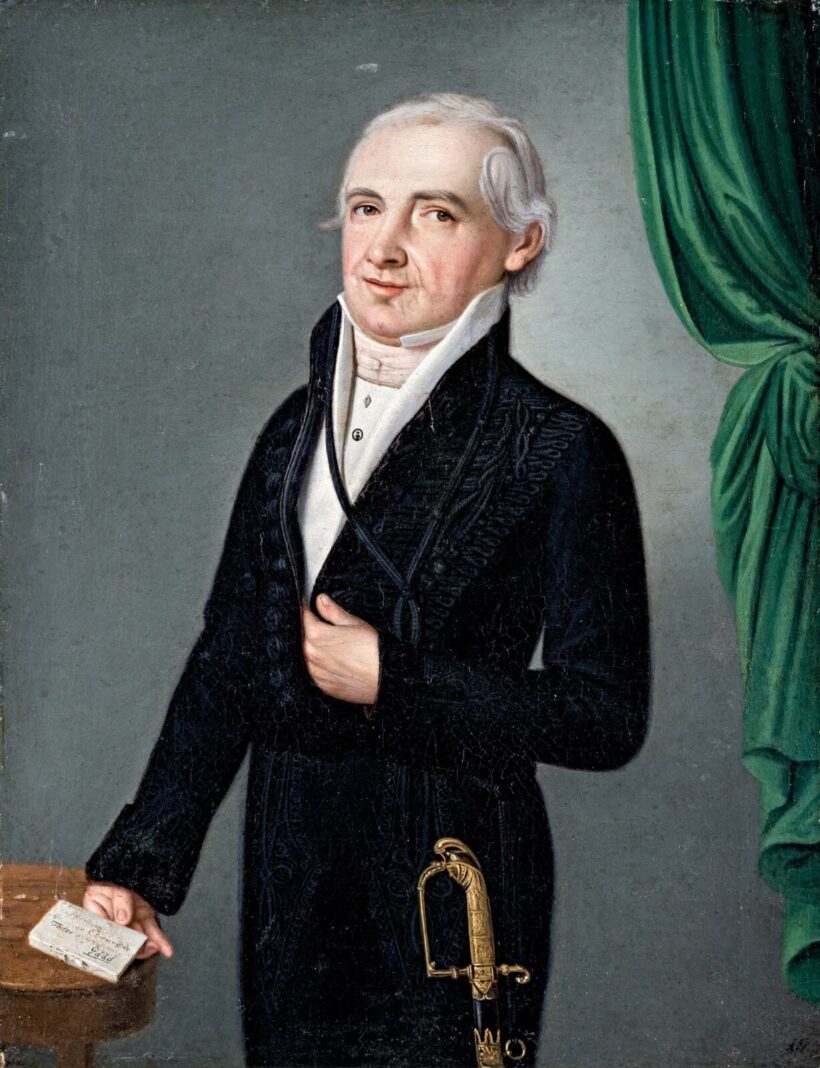A.G. monogrammal, 1800 körül: Férfi portré