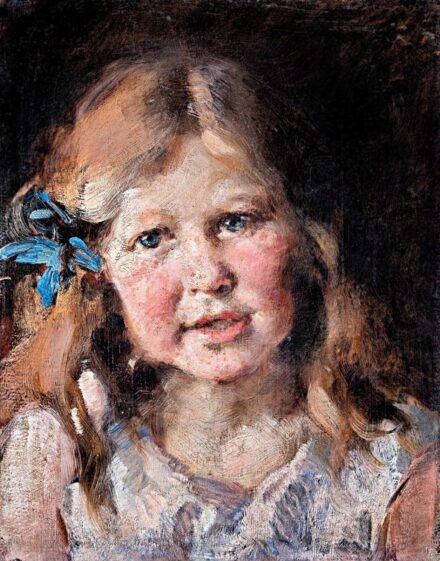 Paede, Paul (1868-1929): Kislány portré, 1907