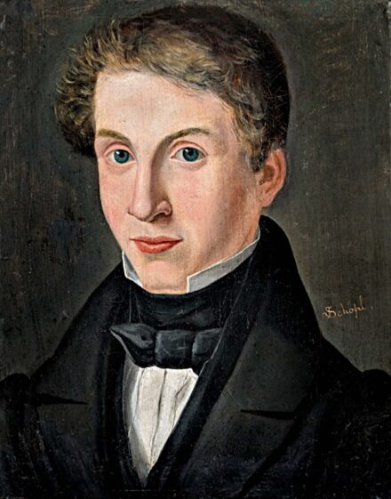 Schopl J. jelzéssel, 19. sz. közepe: Ifjú portréja