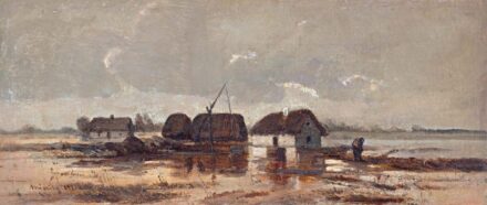 Mészöly Géza (1844-1887): Tanyarészlet, 1872