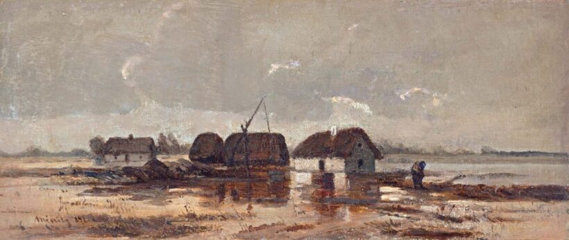 Mészöly Géza (1844-1887): Tanyarészlet, 1872