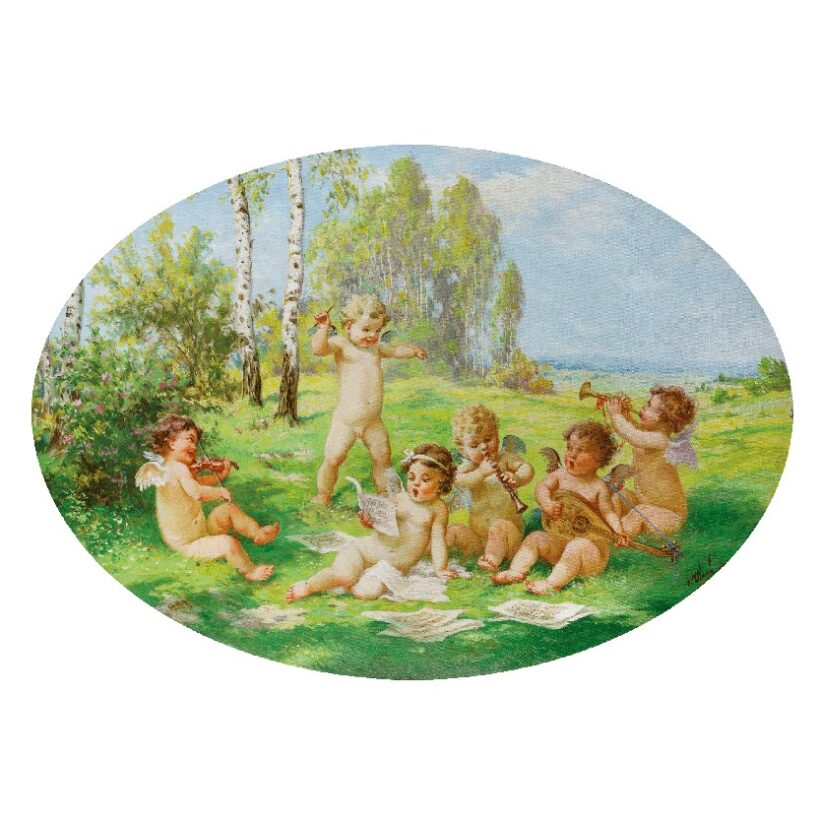Vlach, Oldra (1886-1958): Muzsikáló puttók