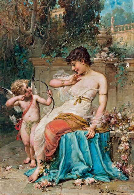 Zatzka, Hans (1859-1945): Vénusz és Ámor