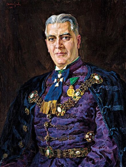 Merész Müller Gyula (1888-1949): Dr. Laky Dezső portréja, 1944
