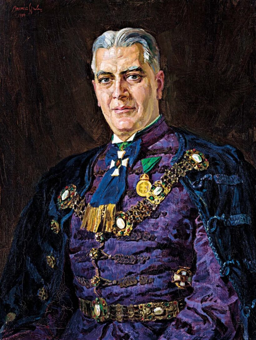 Merész Müller Gyula (1888-1949): Dr. Laky Dezső portréja, 1944