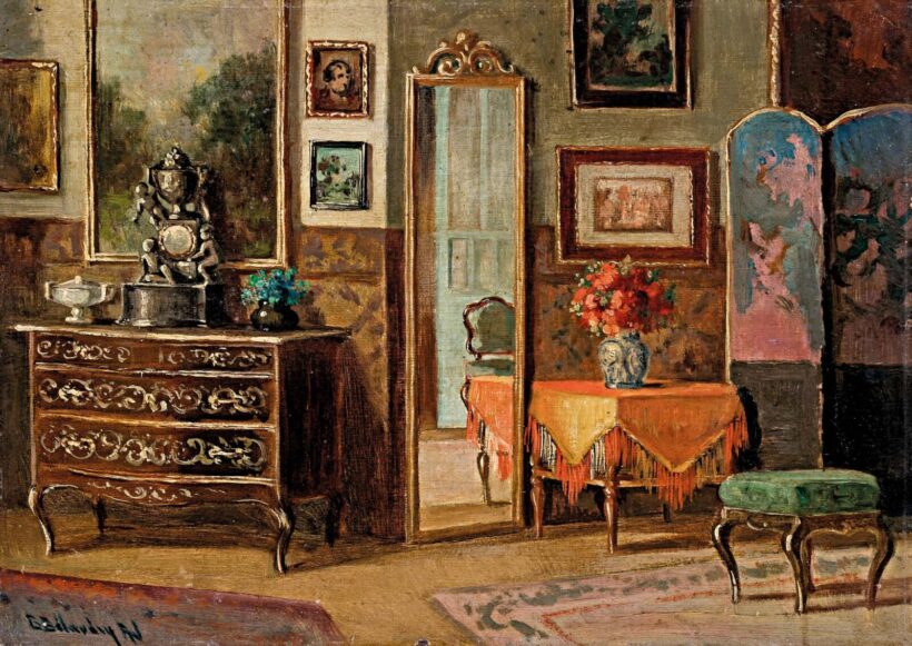 Burghardt Bélaváry István (1864-1933): Szobabelső