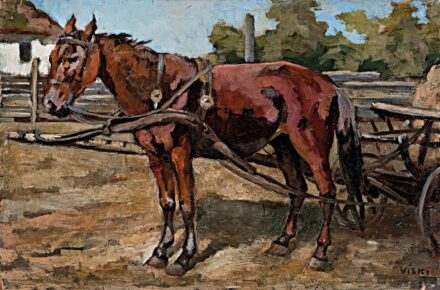 Viski János (1891-1987): Befogott ló