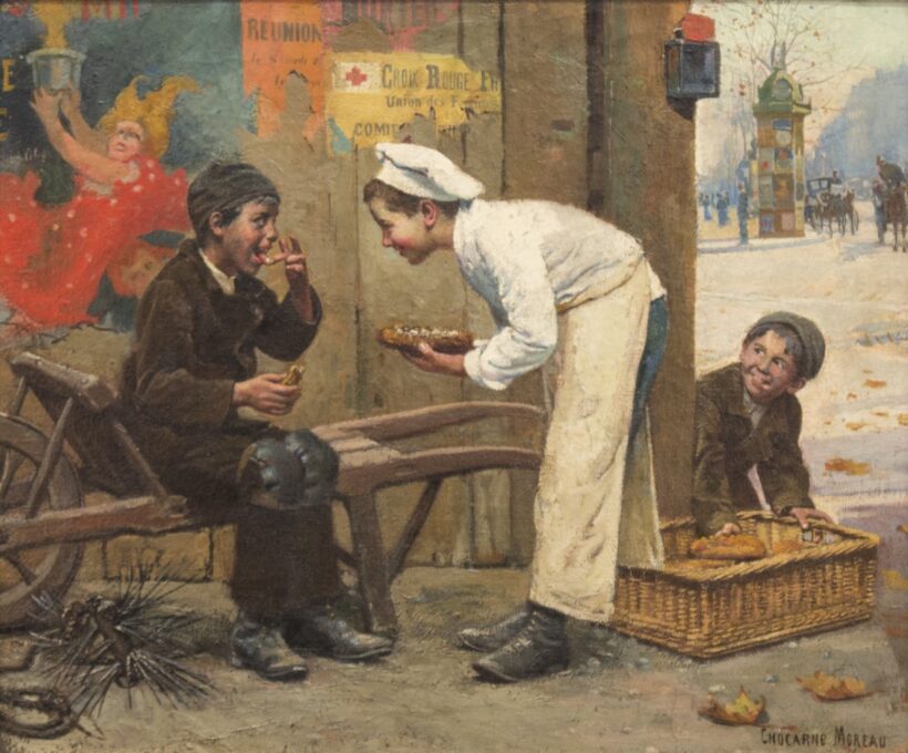 Paul Charles Chocarne-Moreau: Pék fiúk (A kis tolvaj), 1905 körül