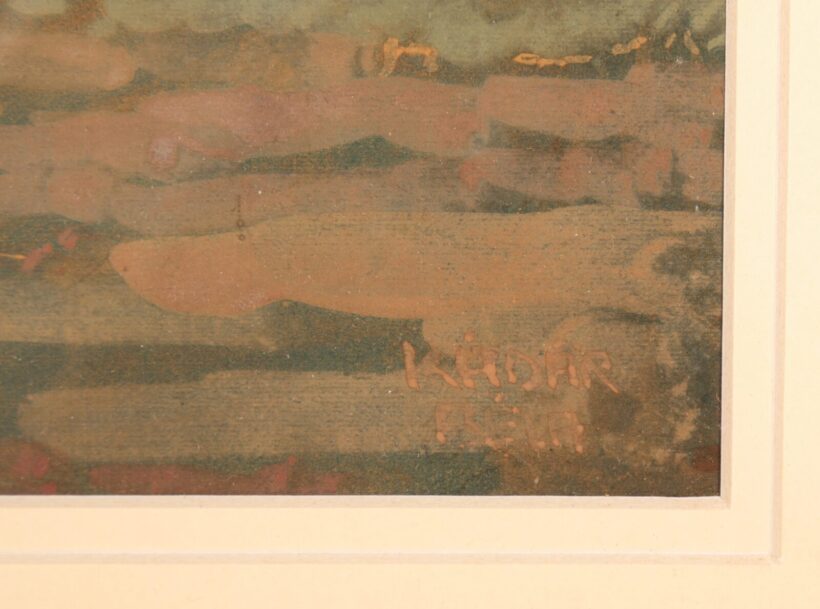 Kádár Béla: Mezei táj házakkal, 1910 - Image 3